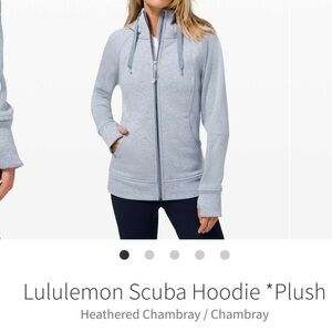 lululemon athletica Women's light blue Scuba Hoodie